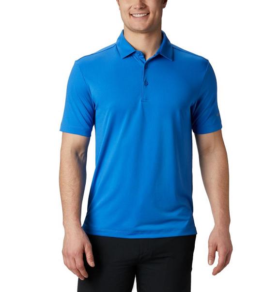 Columbia Omni-Wick Polo Blue For Men's NZ42617 New Zealand